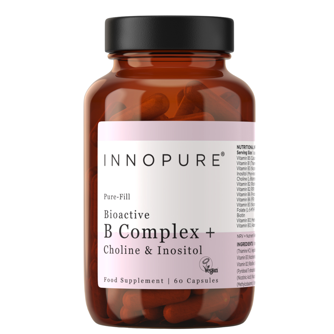 Bioactive Vitamin B Complex with Inositol & Choline (Clean Label) 60 Capsules