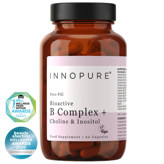 Bioactive Vitamin B Complex with Inositol & Choline (60 Capsules 2-Month Supply)