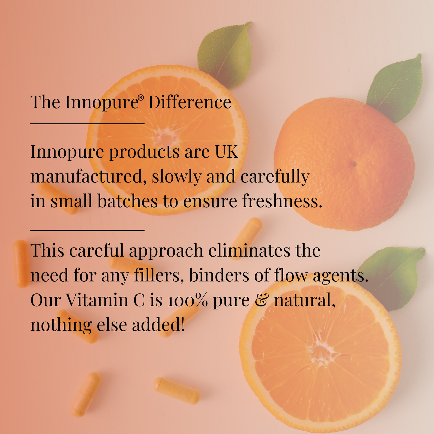 Pure Vitamin C, High Strength Capsules 1000mg - No Fillers or Binders