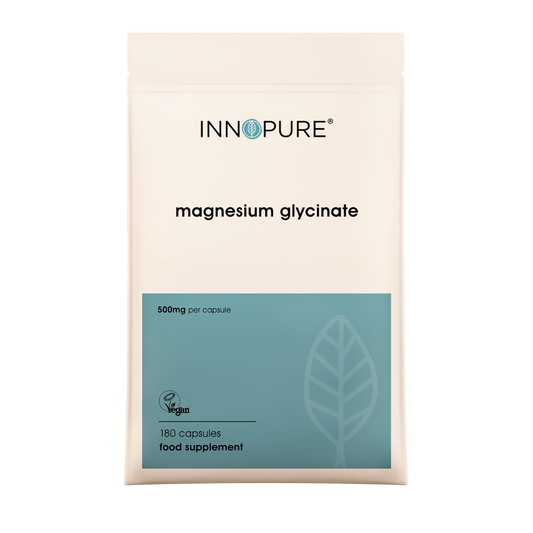 Magnesium Glycinate 180 Capsules | 500mg Providing 100mg Elemental Magnesium Per Capsule