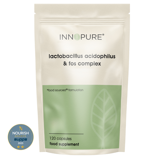 Probiotics & Prebiotics - Lactobacillus Acidophilus & FOS Complex | 120 Capsules (4 Month Supply)