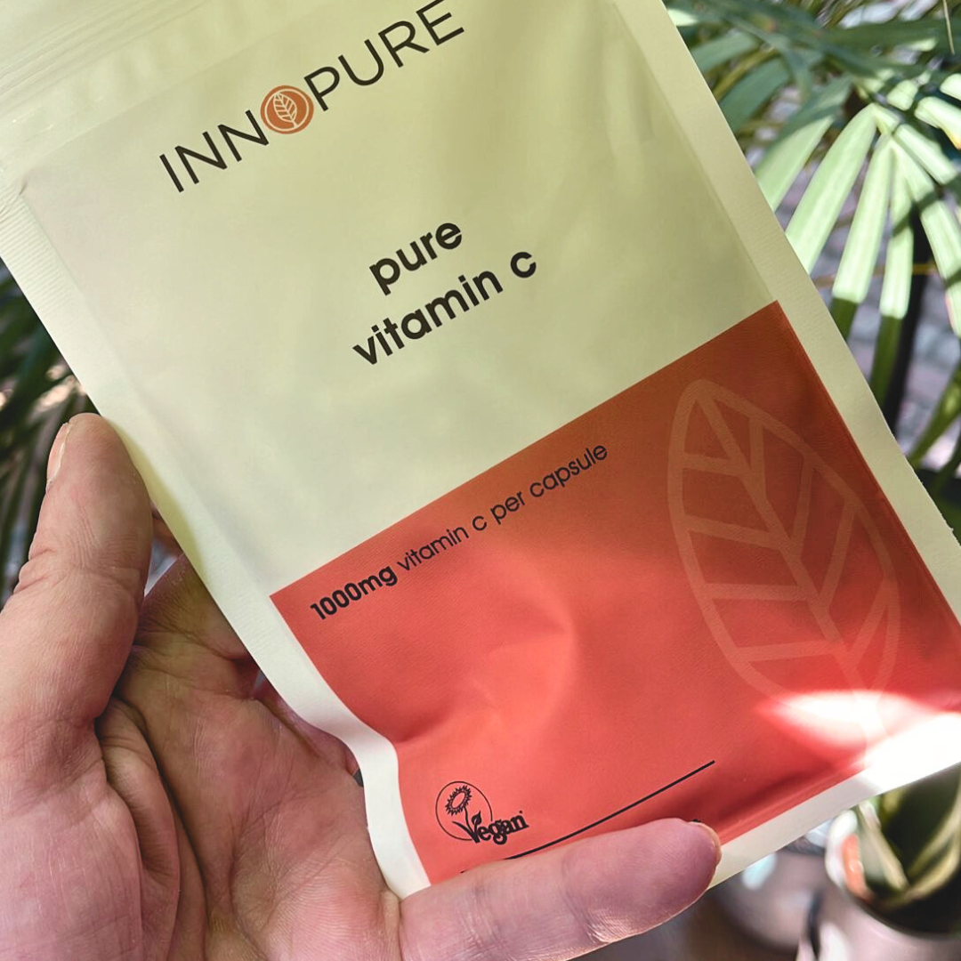 Pure Vitamin C, High Strength Capsules 1000mg - No Fillers or Binders