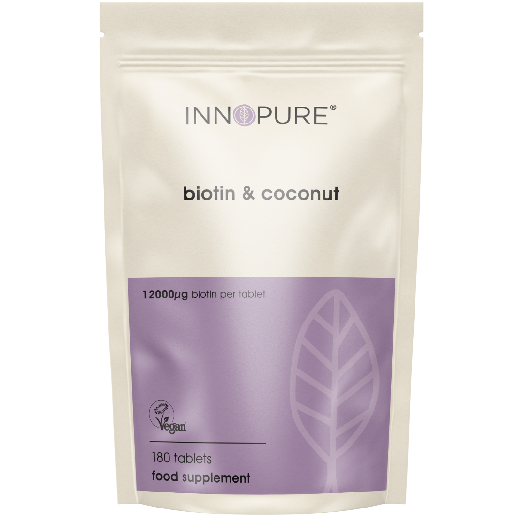 Biotin & Coconut 12,000ug | 1 Tablet a Day (180 tablets)