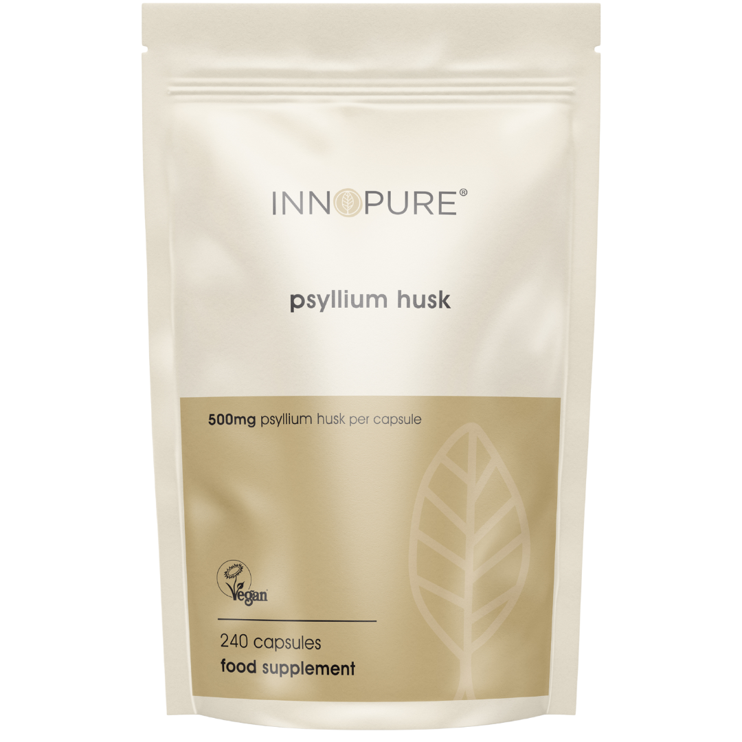 Pure Psyllium Husk Fibre 500mg - 240 Capsules  Pure-Fill (No Fillers or Binders)
