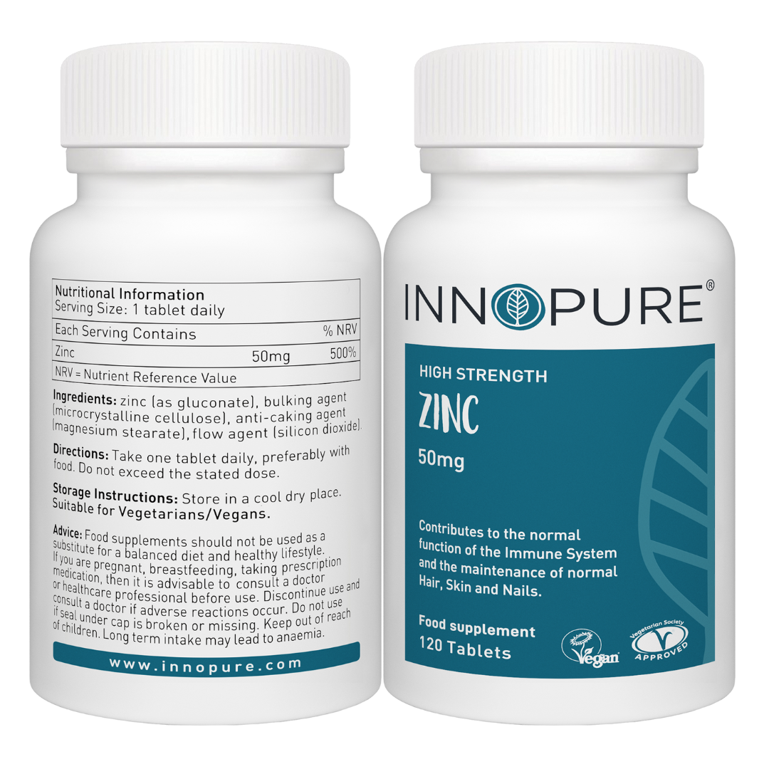 Zinc as Gluconate High Strength Tablets 50mg