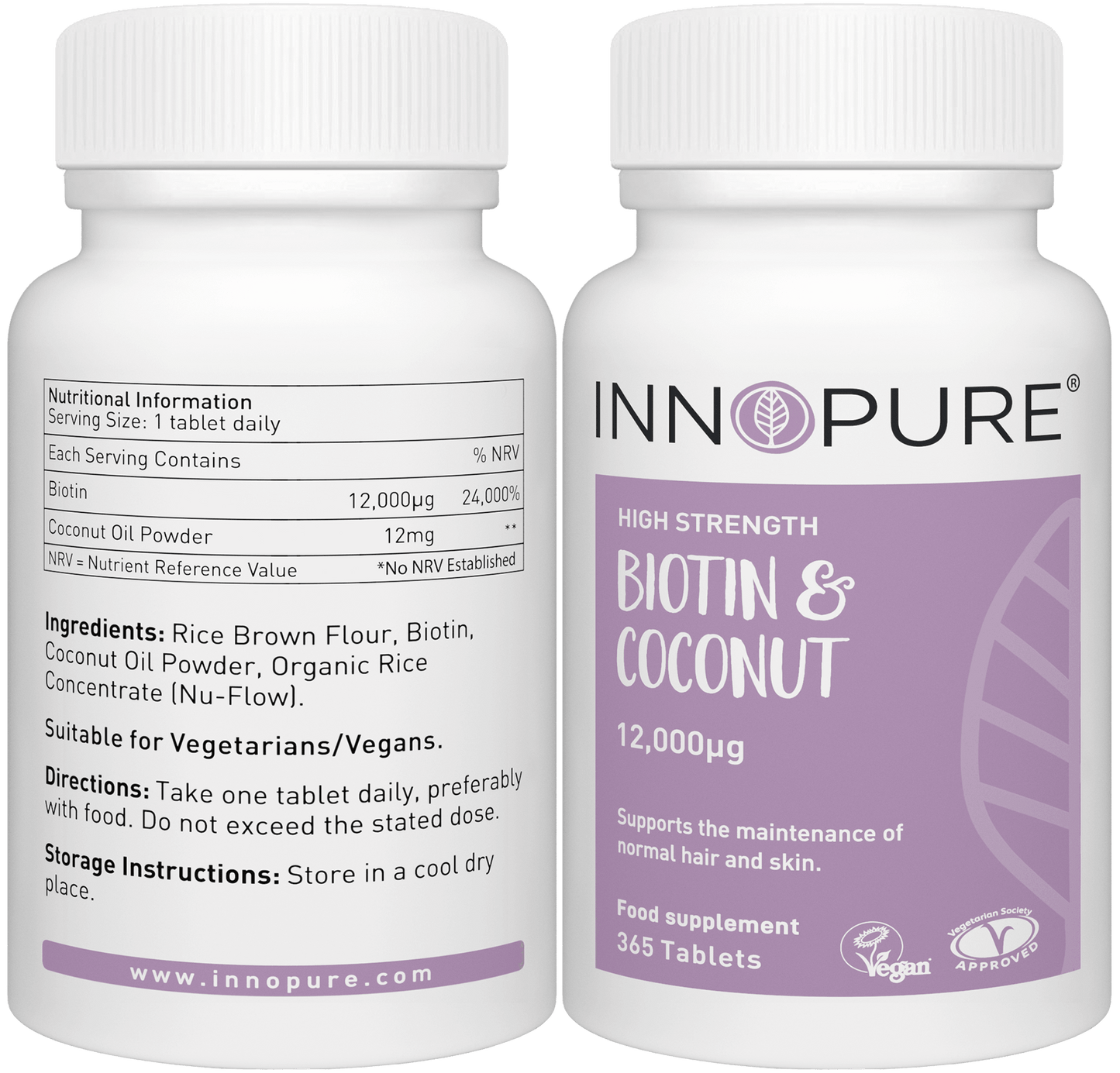 Biotin & Coconut 12,000µg - Innopure