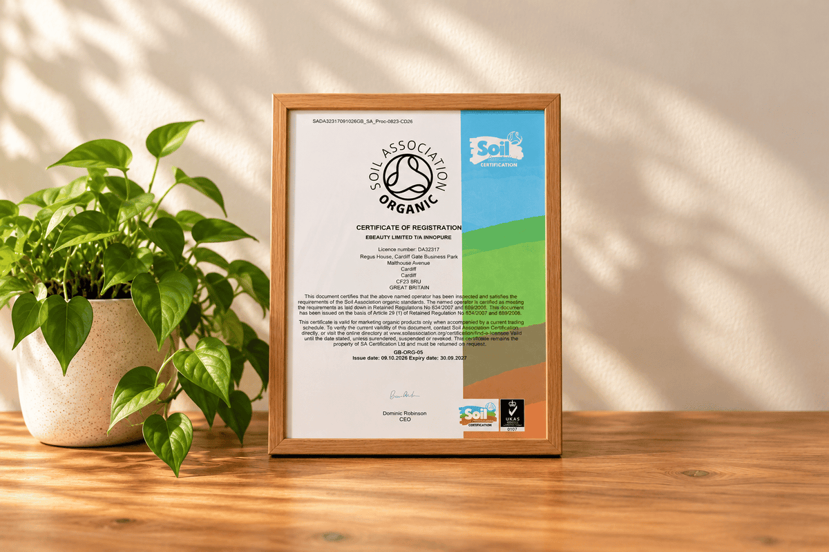 Innopure soil association certificate