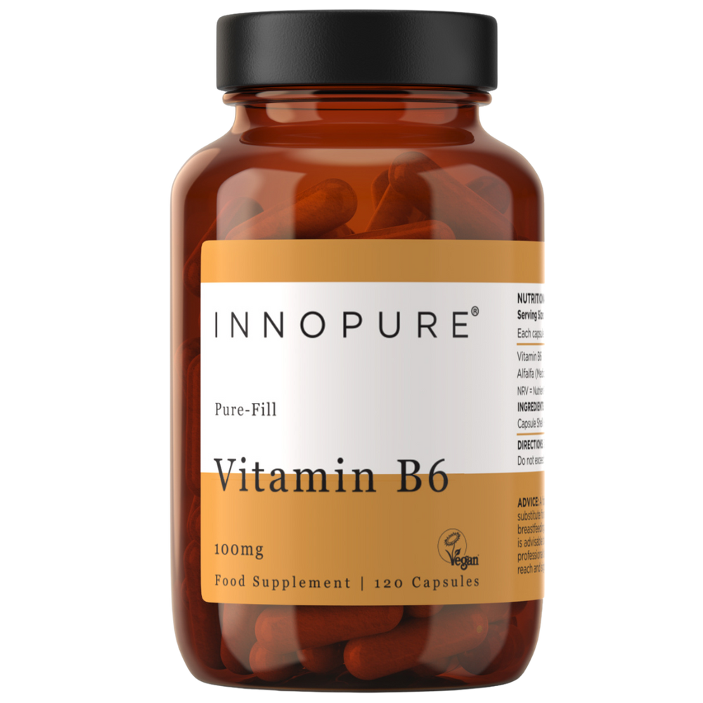 Vitamin B6 100mg (120 Capsules 4-Month Supply)