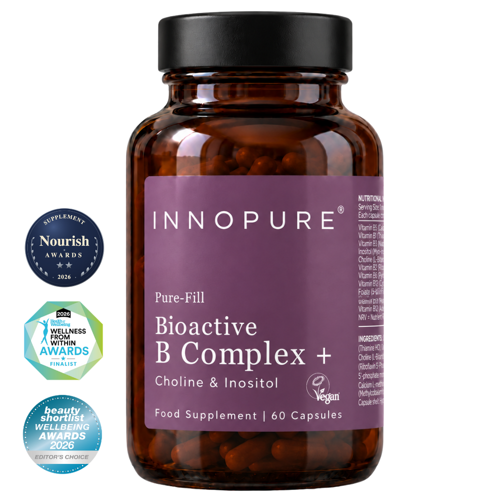 Bioactive Vitamin B Complex with Inositol & Choline (60 Capsules 2-Month Supply)