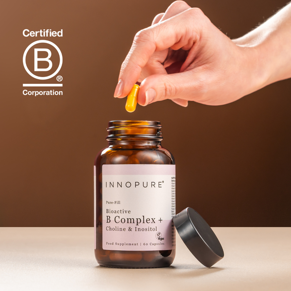 Bioactive Vitamin B Complex with Inositol & Choline (60 Capsules 2-Month Supply)