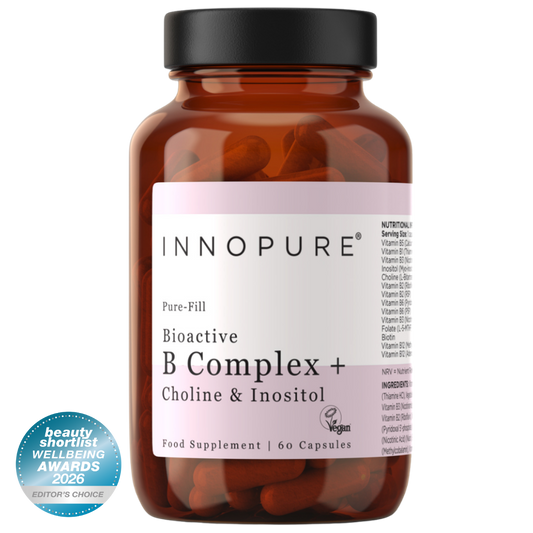 Bioactive Vitamin B Complex with Inositol & Choline (60 Capsules 2-Month Supply)