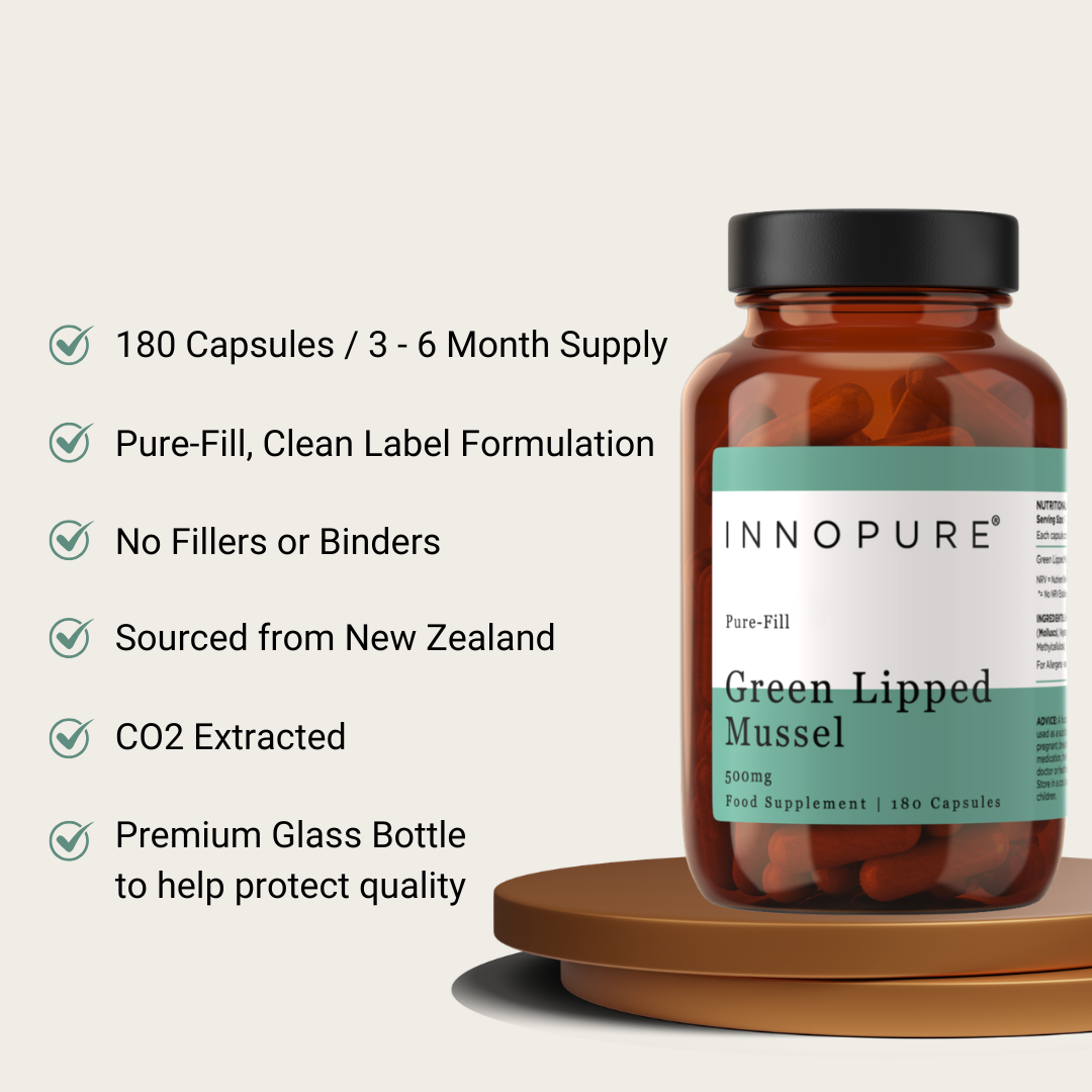 Green Lipped Mussel 500mg (180 Capsules 3-6 Month Supply)
