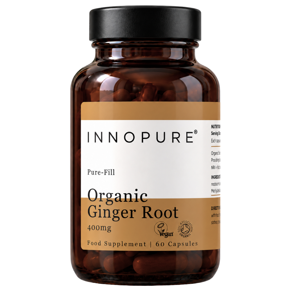 Organic Ginger Root (60 Capsules 1-2-Month Supply)