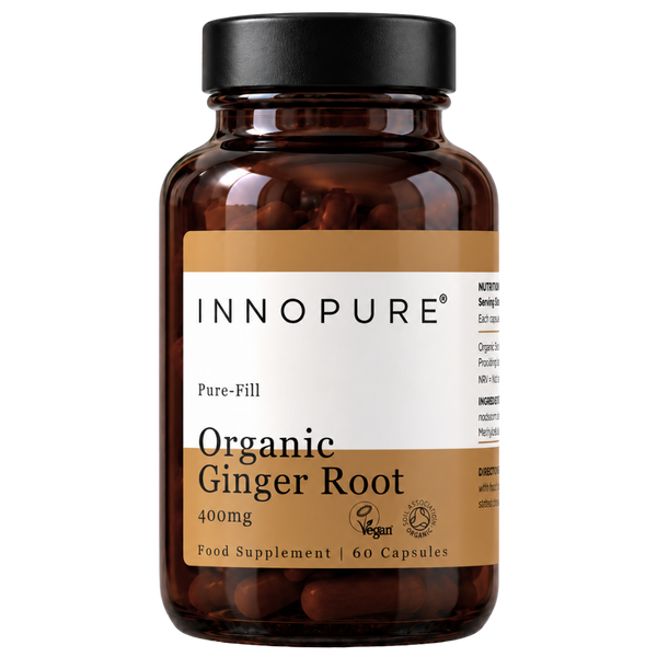 Organic Ginger Root (60 Capsules 1-2-Month Supply)