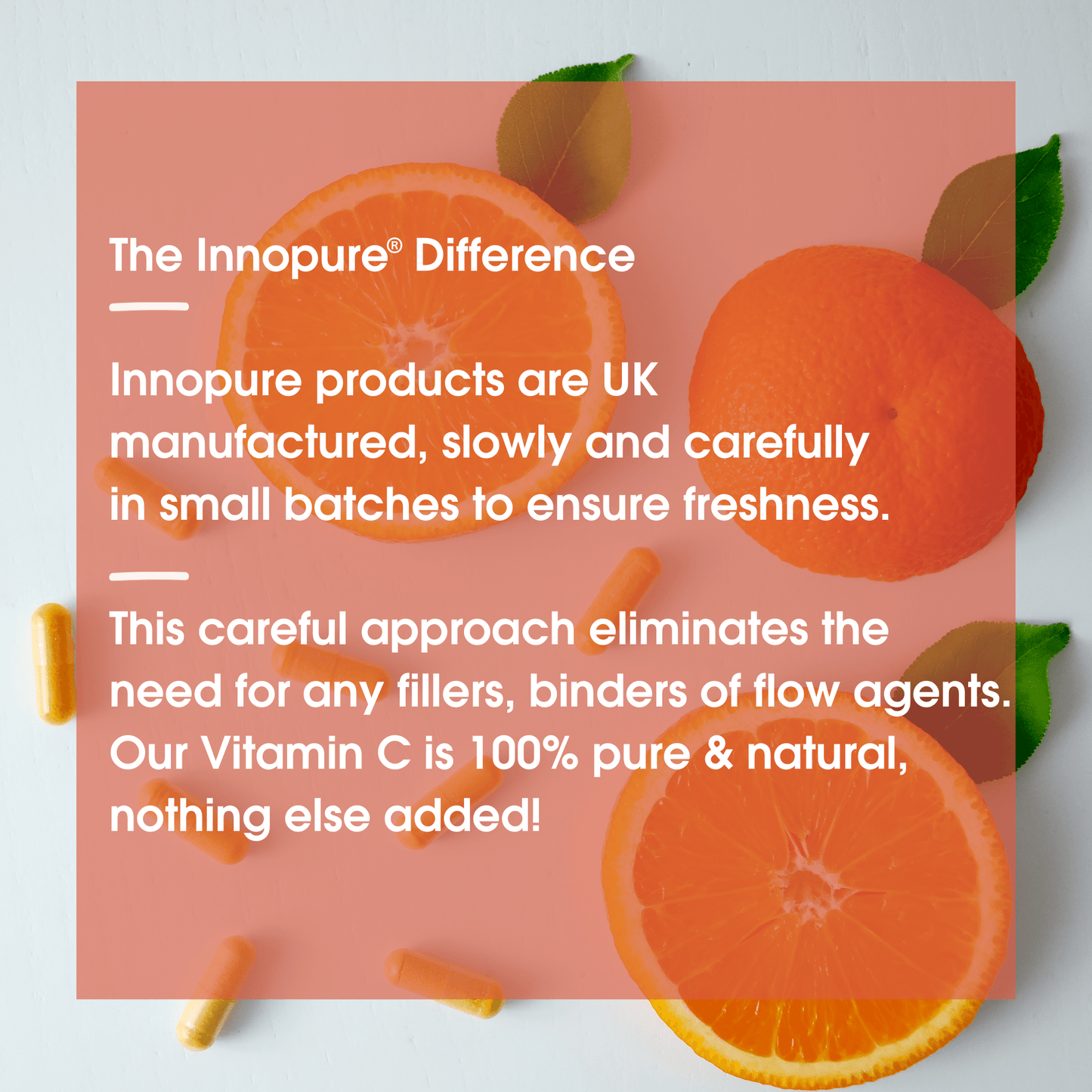 Pure Vitamin C, High Strength Capsules 1000mg No Fillers or Binders