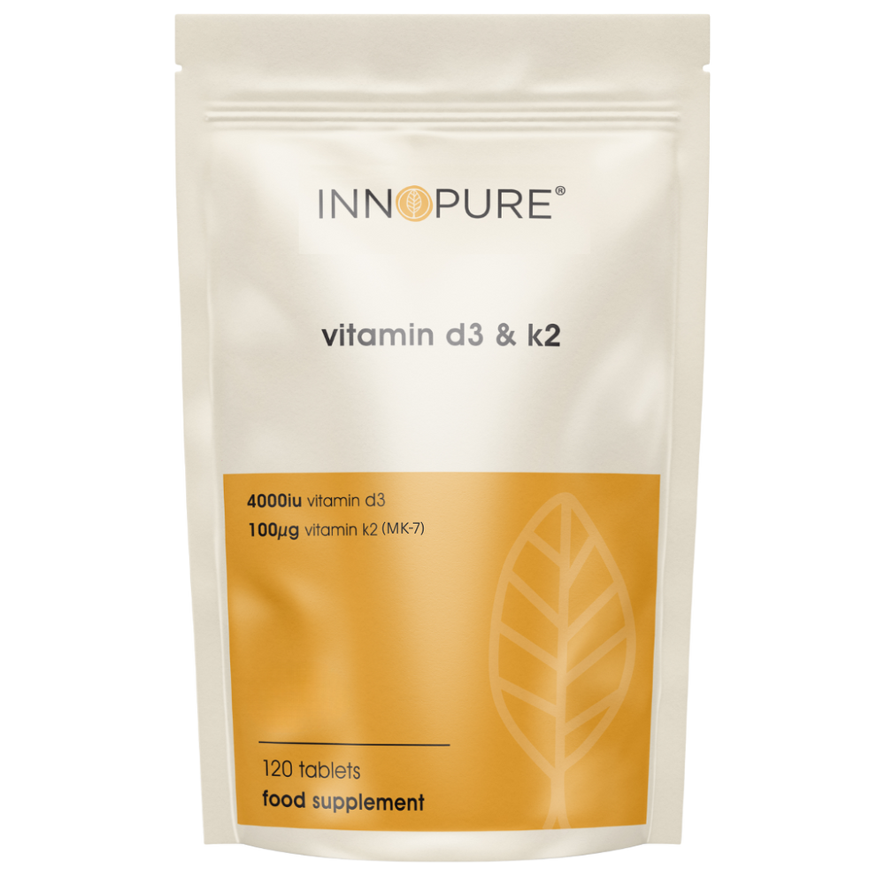 Vitamin D3 & Vitamin K2 MK7  (120 Tablets 4-Months Supply)