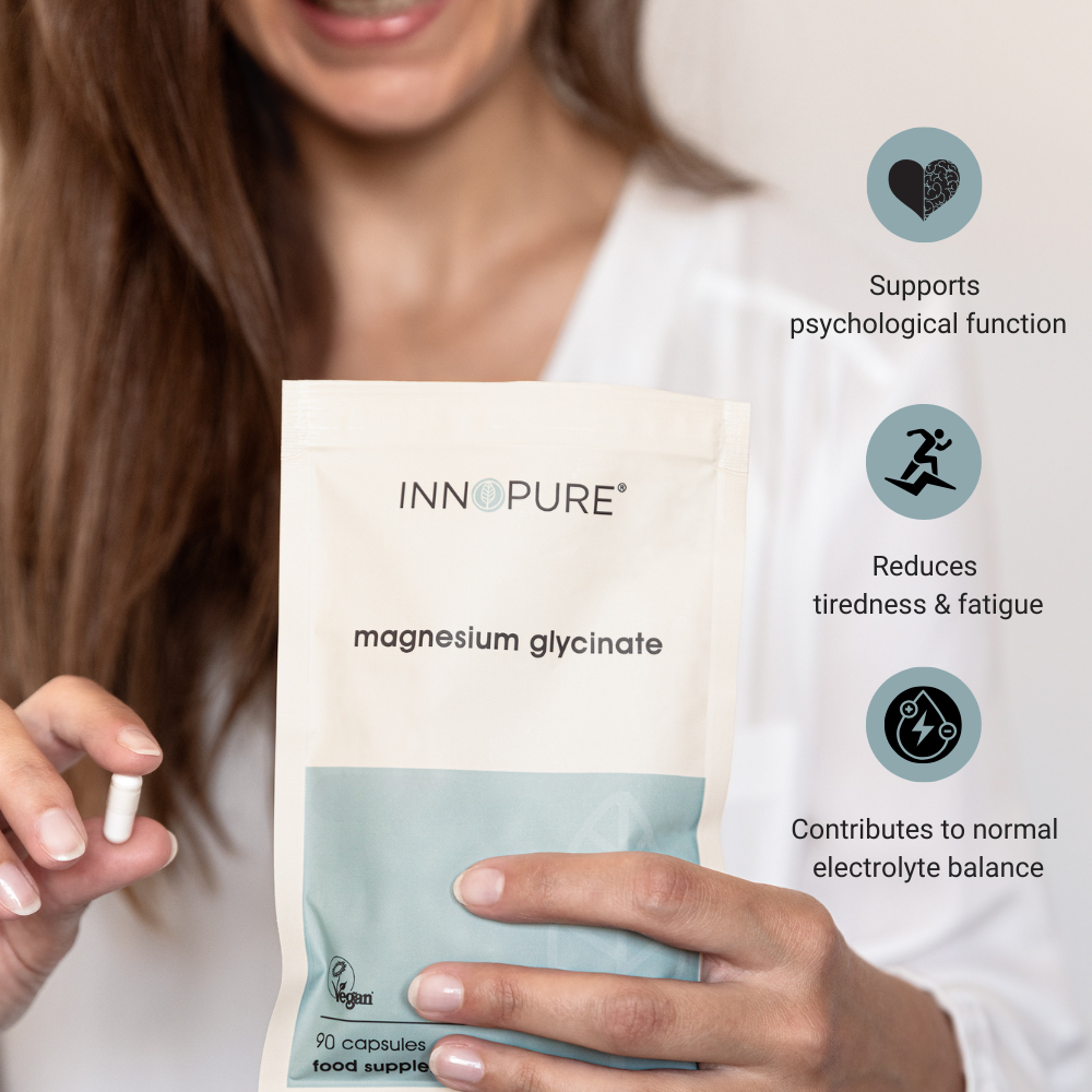 Magnesium Glycinate 180 Capsules | 500mg Providing 100mg Elemental Magnesium Per Capsule