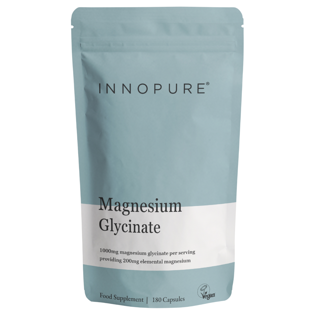 Magnesium Glycinate 180 Capsules | 500mg Providing 100mg Elemental Magnesium Per Capsule