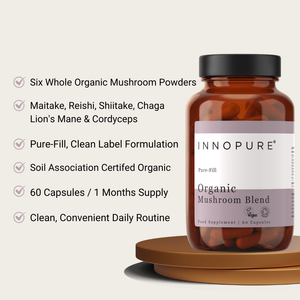 Organic Mushroom Blend (60 Capsules 1 Month Supply)