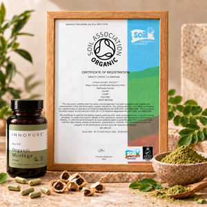 Organic Moringa 400mg (60 Capsules 1-2-Month Supply)