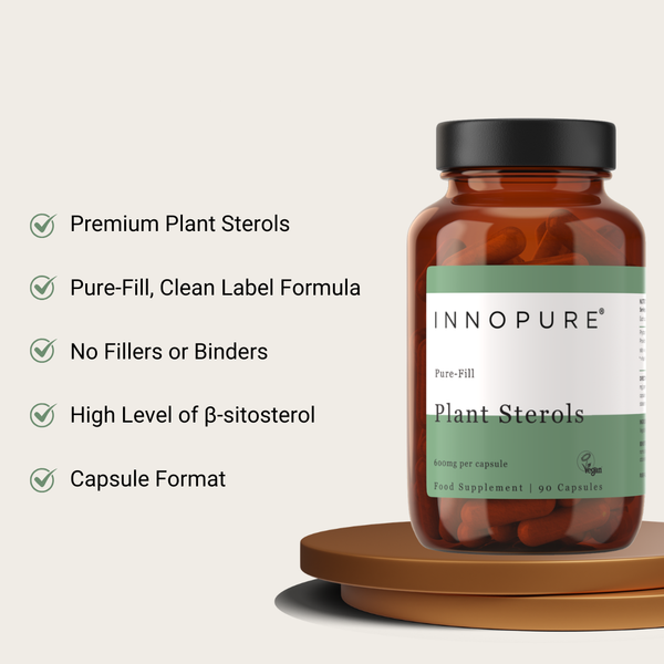 Plant Sterols 600mg (90 Capsules 1 to 1.5 Month Supply)