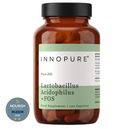 Probiotics & Prebiotics - Lactobacillus Acidophilus & FOS Complex | 120 Capsules (4 Month Supply)