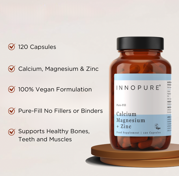Calcium, Magnesium & Zinc (120 Capsules 2-4 Months Supply)