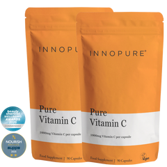 Pure Vitamin C (180 Capsules 6-Month Supply)