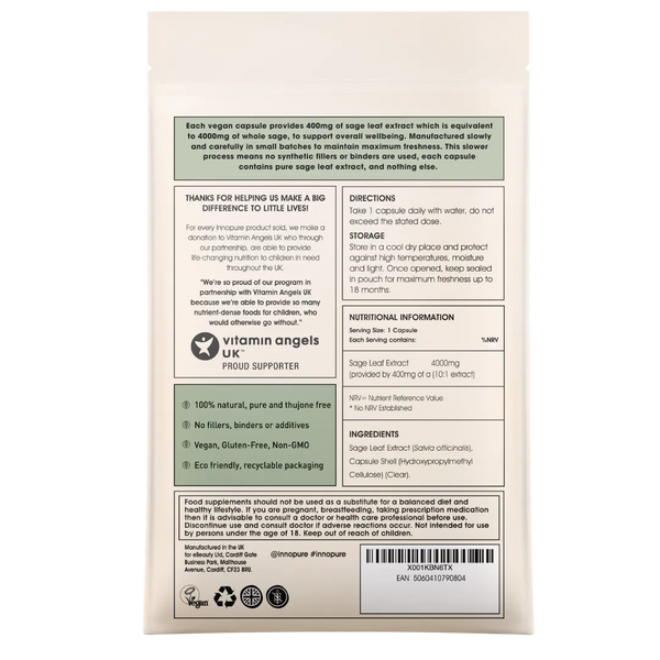 Super Sage Leaf Extract (60 Capsules 2-Month Supply)