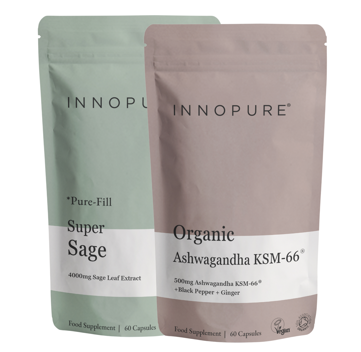 Super Sage & Ashwagandha KSM-66® (120 Capsules - 2 Month Supply)