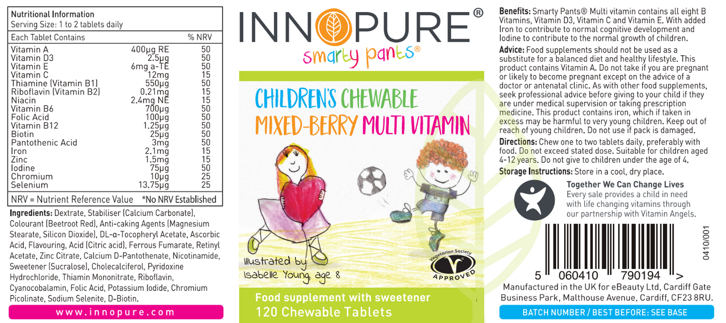 SmartyPants® Children's Chewable MultiVitamin
