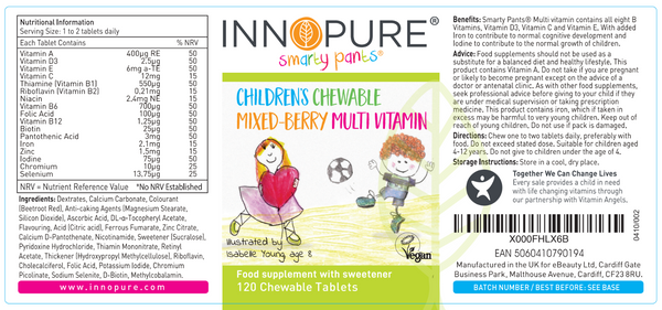 SmartyPants® Children's MultiVitamin (120 Chewable Tablets 4-Months Supply)