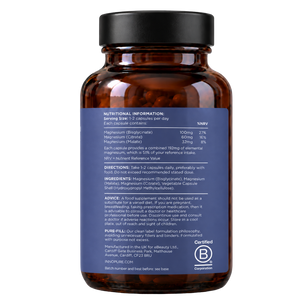 TripleMag® Magnesium Complex - Bisglycinate, Citrate & Malate (60 Capsules 1-2 Month Supply)