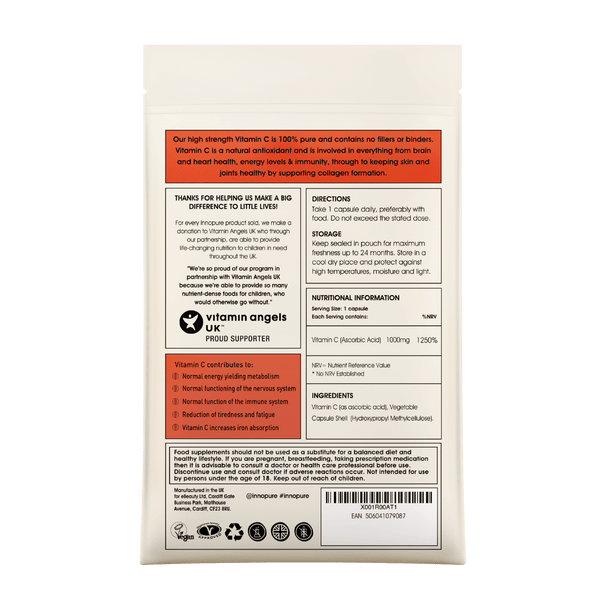 Pure Vitamin C (90 Capsules 3-Month Supply)