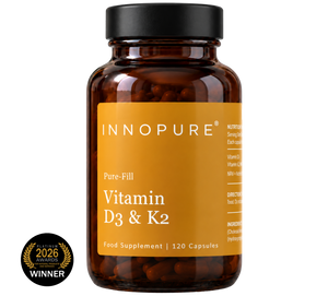 Vitamin D3 & K2 MK7 (120 Capsules 4-Month Supply)