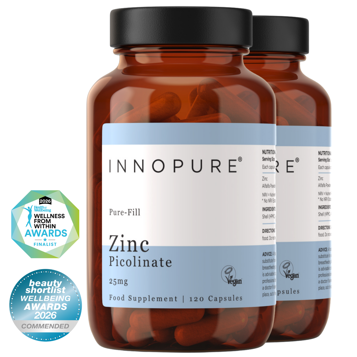 Zinc Picolinate 25mg (240 Capsules 8-Month Supply)