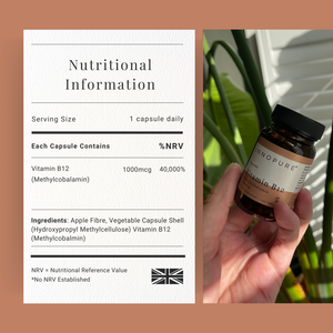 Vitamin B12 1000µg (120 Capsules 4-Month Supply)