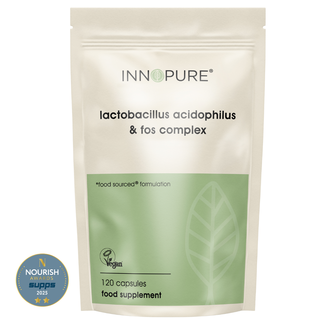 Probiotics & Prebiotics - Lactobacillus Acidophilus & FOS Complex | 120 Capsules (4 Month Supply)