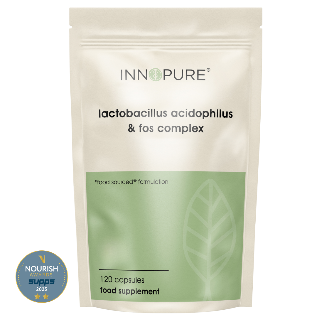 Probiotics & Prebiotics - Lactobacillus Acidophilus & FOS Complex | 120 Capsules (4 Month Supply)
