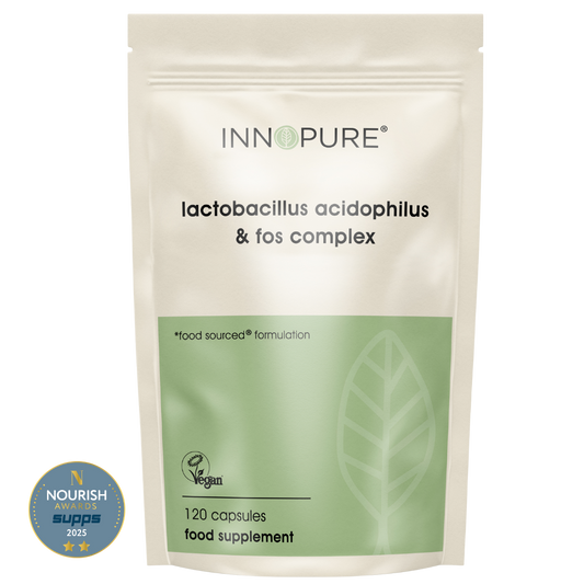 Probiotics & Prebiotics - Lactobacillus Acidophilus & FOS Complex | 120 Capsules (4 Month Supply)
