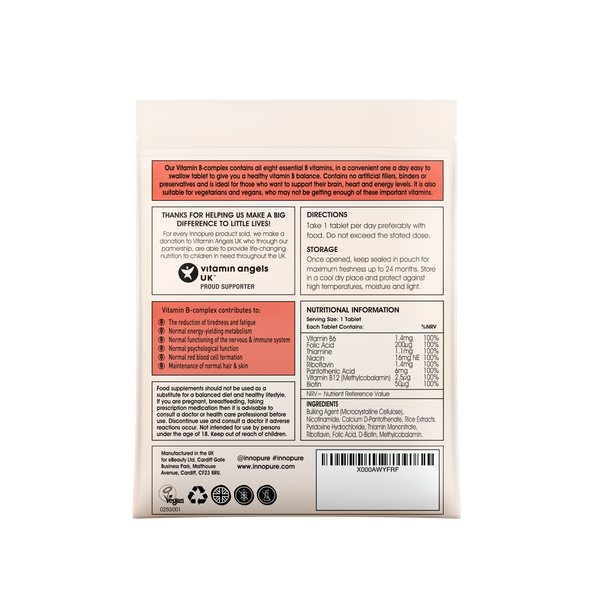 Vitamin B Complex (120 Tablets 4-Month Supply)