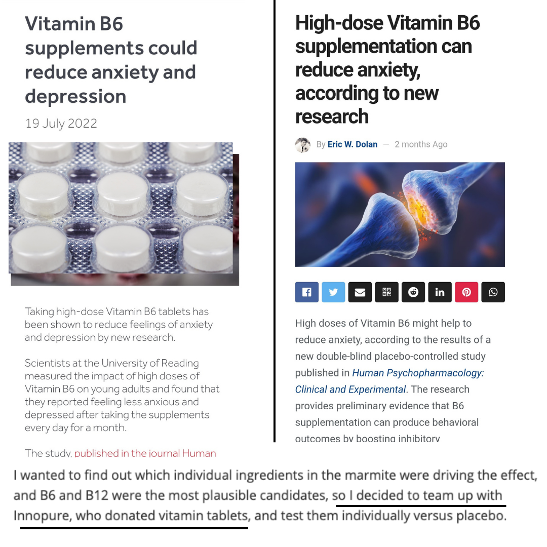 Vitamin B6 100mg as Used in Reading University Clinical Trials | 120 High Strength Capsules ~ Four Months Supply