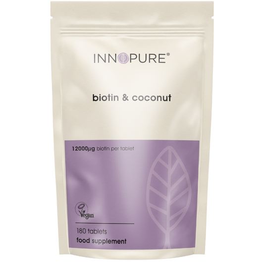 Biotin & Coconut 12,000ug | 1 Tablet a Day (180 tablets)
