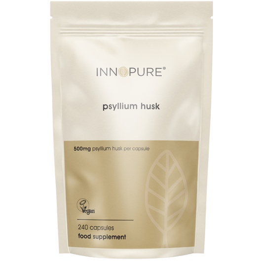 Pure Psyllium Husk Fibre 500mg - 240 Capsules  Pure-Fill (No Fillers or Binders)