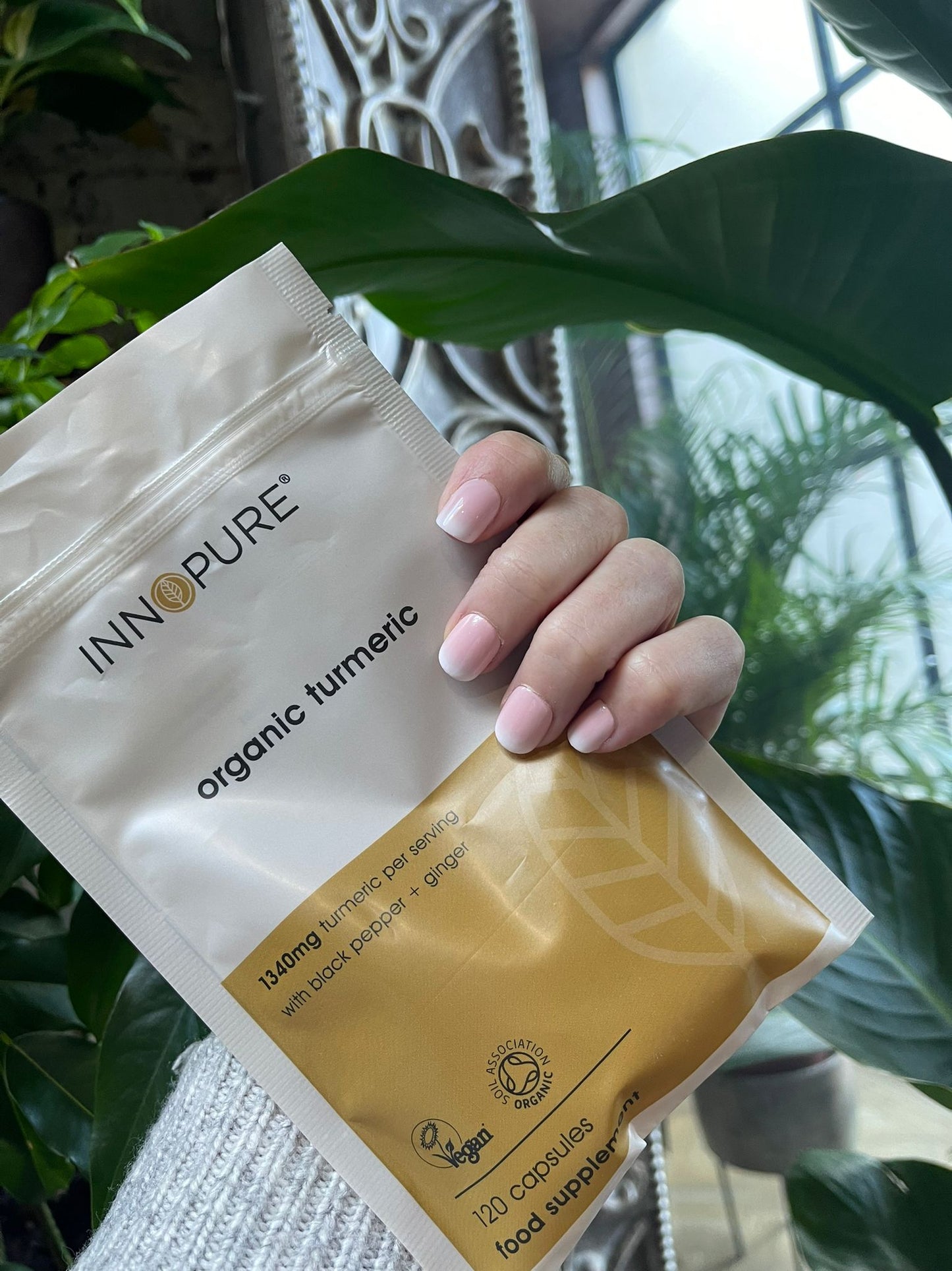 Organic Turmeric With Ginger & Black Pepper, 120 Vegan Capsules