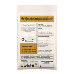 Organic Turmeric with Black Pepper & Ginger (120 Capsules 4-Month Supply)