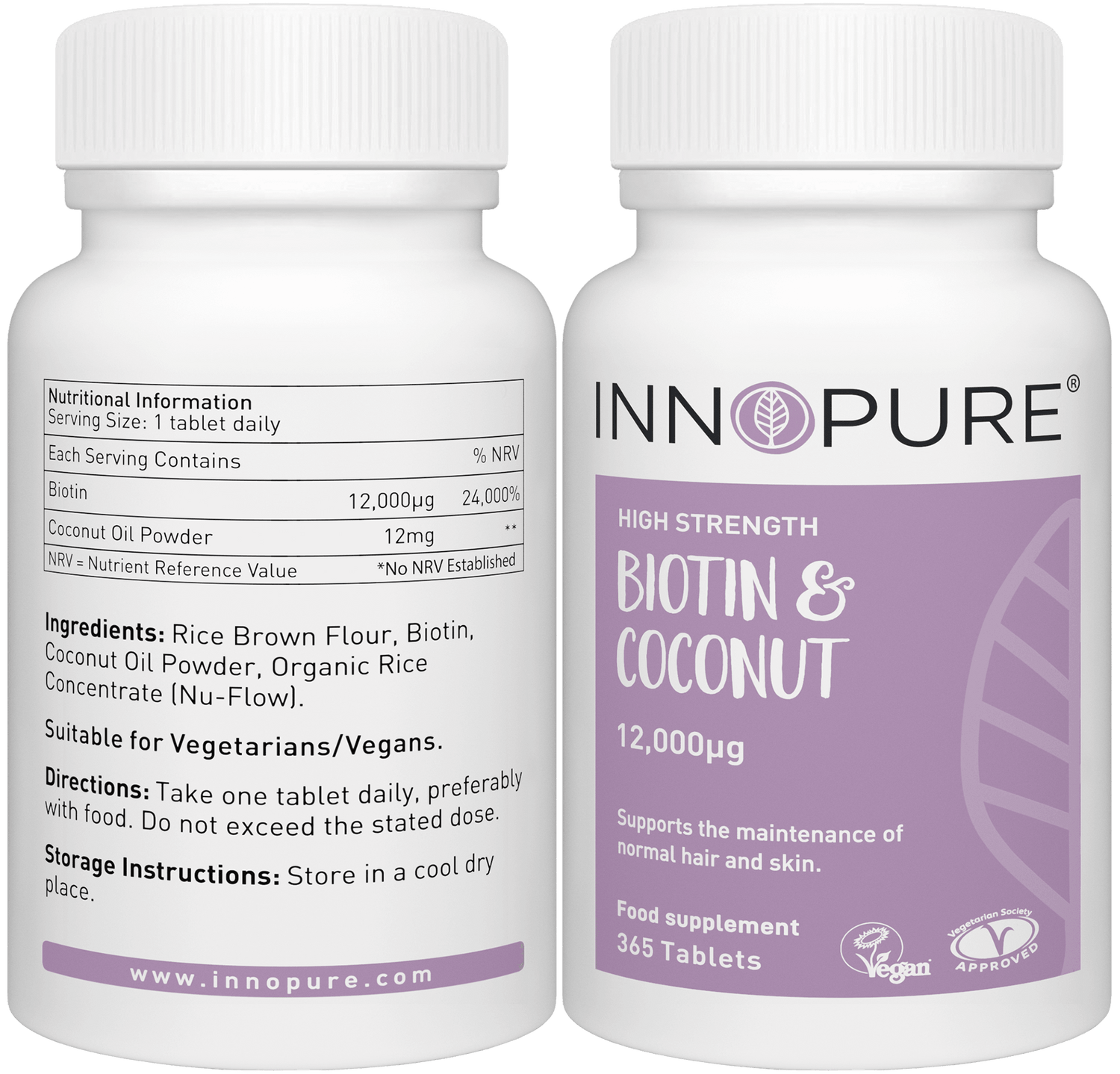 Biotin & Coconut 12,000µg - Innopure