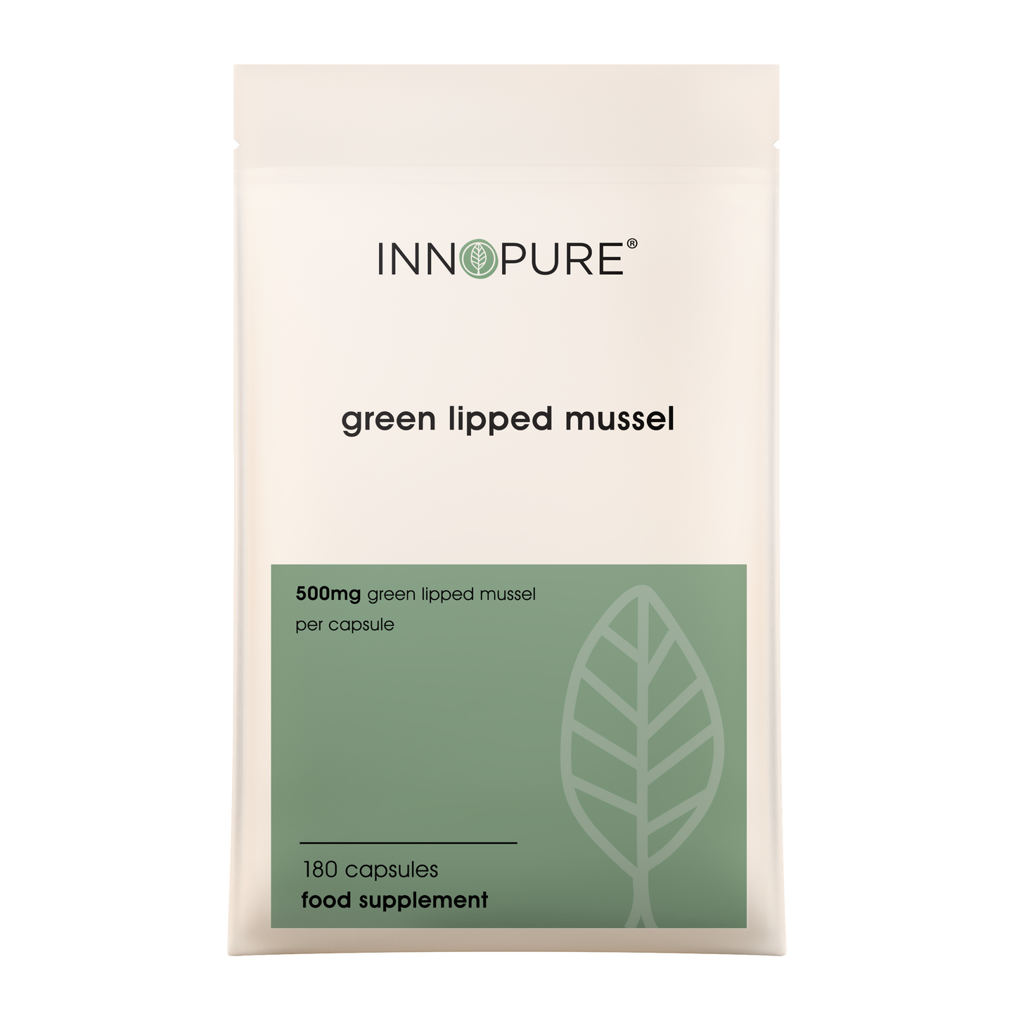 Green Lipped Mussel 100% Pure, No Fillers or Binders 180 Capsules