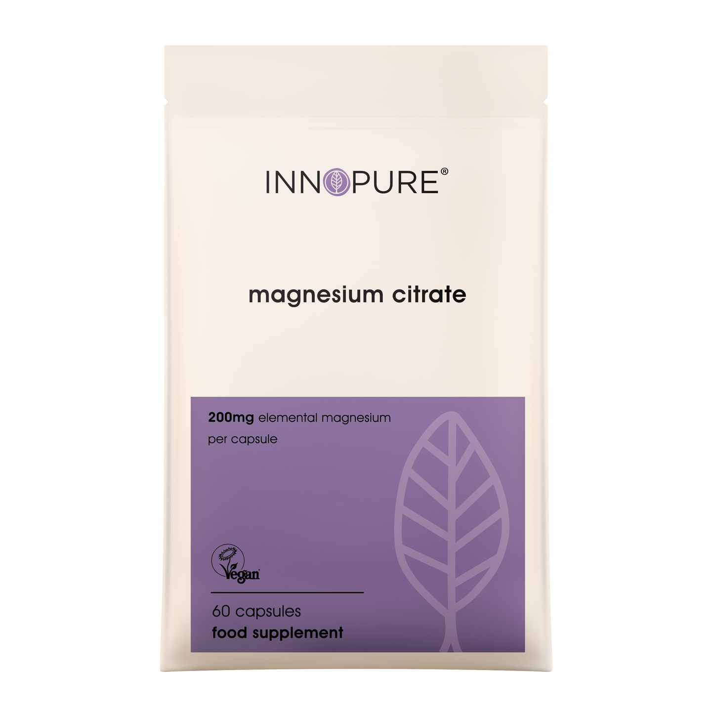 Magnesium Citrate |  200mg Elemental Magnesium ~ 100% Natural