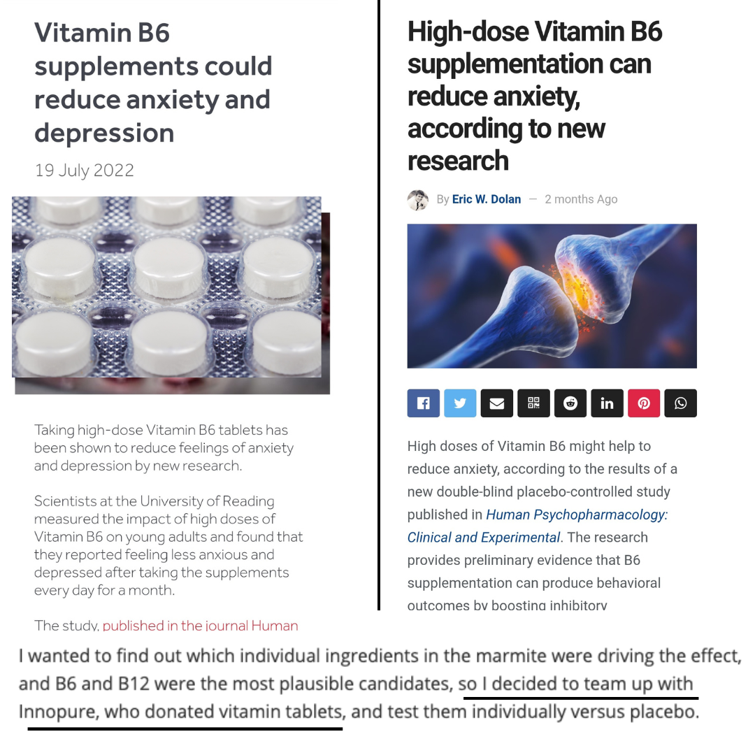 Vitamin B6 100mg as Used in Reading University Clinical Trials | 120 High Strength Tablets ~ Four Months Supply